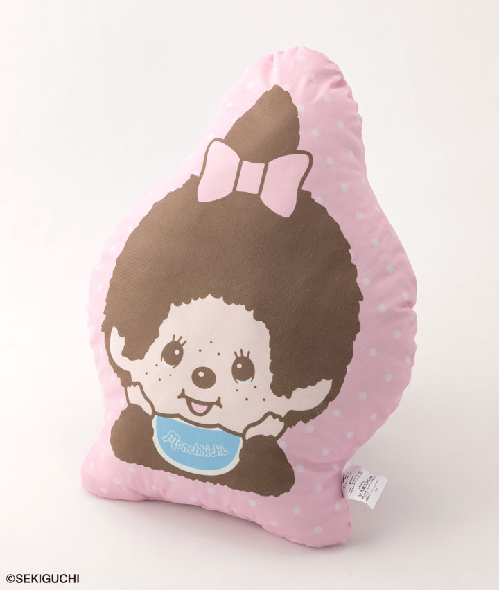 【モンチッチ】ダイカットクッションＢサイズ：５６×４７㎝商品番号：84-591-868-21～