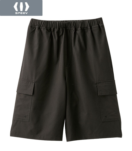 ~ミリタリー×テックデザインのスポーツショーツ~【SPEEV】【アクティブスタイル】レディースカーゴショーツカラー:ネイビーチャコールブラックサイズ:M/L商品番号:03-006-506-01~