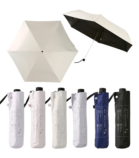 ～長さ５５ｃｍのベーシックタイプ～レディース晴雨兼用折傘商品番号：33-512-001-01～06