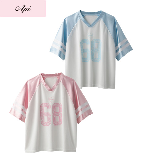 ～雑誌Ｃｕｕｇａｌモデルが着るトレンドコーデ～【Ａｐｉ】【トレンドスタイル】ガールズメッシュＴシャツカラー：ピンクサックスサイズ：140・150・160㎝商品番号：62-523-337-81～86