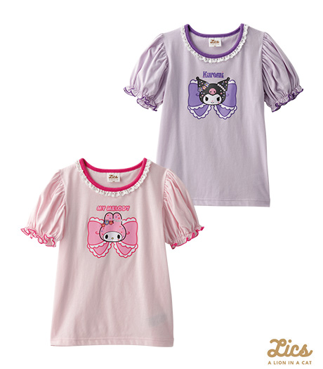 ～ママインフルエンサープロデュースブランド【ＬＩＣＳ】～【ＬＩＣＳ】【サンリオ】ガールズＴシャツカラー：ピンクパープルサイズ：120・130cm商品番号：62-705-345-41～46