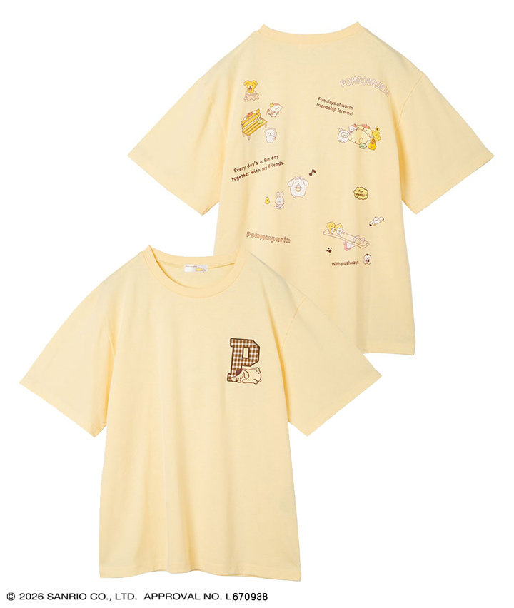 【サンリオキャラクターズ】レディースバックプリントＴシャツ商品番号：41-201-702-41～