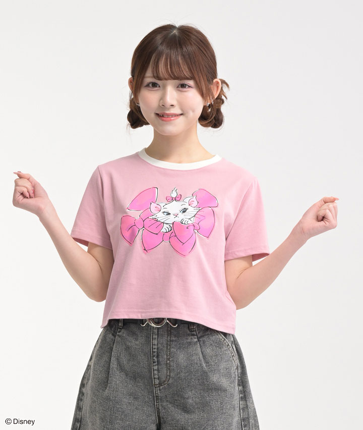 【Ｄｉｓｎｅｙ】レディースリンガープリントＴシャツ商品番号：41-201-565-01～