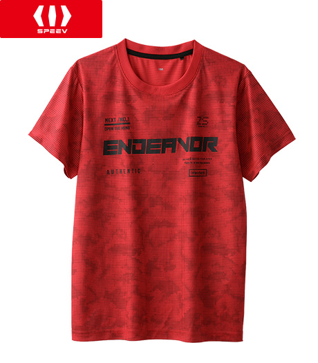 ~デザイン色々で選ぶ楽しさ~【SPEEV】【アクティブスタイル】ボーイズ半袖Tシャツカラー:レッドサイズ:140・150・160㎝商品番号:61-546-744-21~