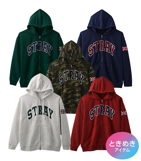 【大きなサイズ】レディースジップパーカーサイズ：3L・4L商品番号：07-021-304-01～